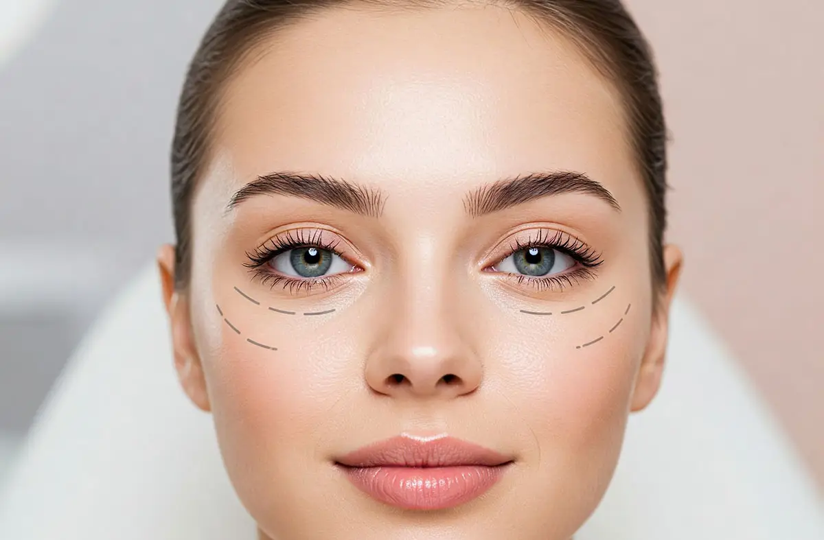 Injection de botox préventif sur une femme de 30 ans
